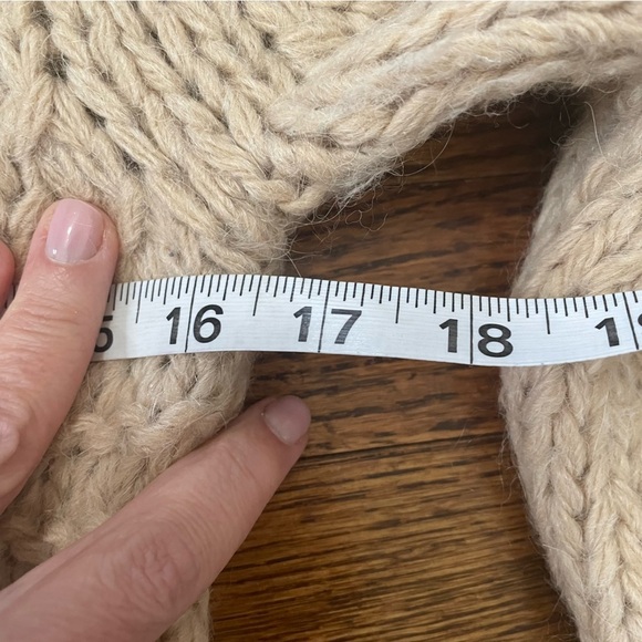 Berretti Knit Cardigan Sweater Italian Wool Mohair Beige Size Small - Picture 5 of 12